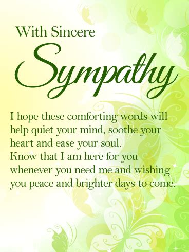 What to write in a sympathy card for coworker. I am Here for You - Sympathy Card | Birthday & Greeting Cards by Davia