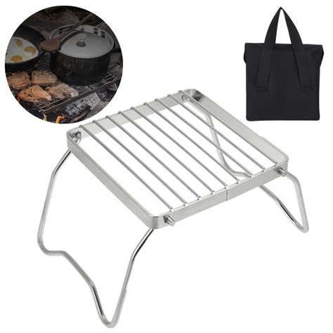 Ultralight Folding Camping Charcoal Bbq Grill Portable Stainless Steel