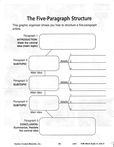 19 Writing Graphic Organizers Images 5th Grade Writing Graphic