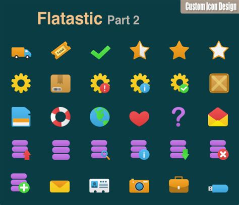 Flatastic Icon Set Part 2 By Customicondesign On Deviantart