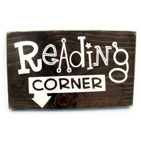Playroom Or Bedroom Reading Corner Rustic Wood Sign Wall Decor 1139