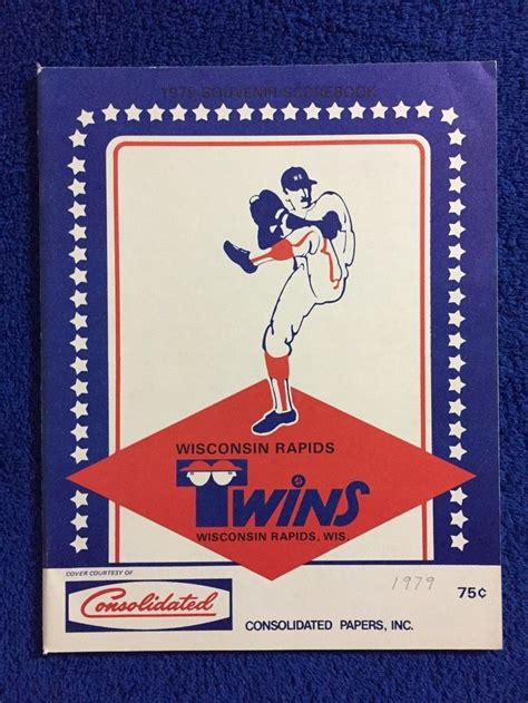 1979 Wisconsin Rapids Twins Defunct Minor League Baseball Team Program