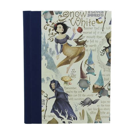Notebook Snow White With Bookbinding Linen Guestbooks Vera Donna Store