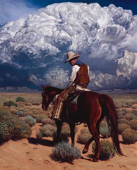 Pin By My Space ☺ On Paintings In 2020 Western Art Paintings Cowboy