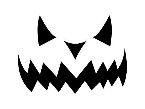 Jack O Lantern Face Clipart Black And White Free Clip