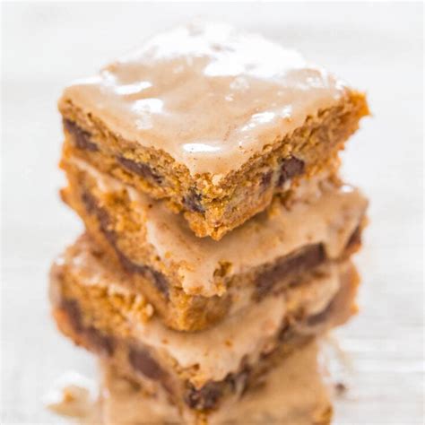Ooey Gooey Pumpkin Bars With Chocolate Chips Averie Cooks