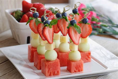 Chef Ani Fruit Kabobs With Pear Dip