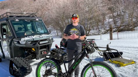Fat Biking Trail Snow Groomer Youtube