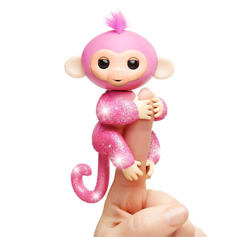 Fingerlings Glitter Monkey Pink Rose Samko And Miko Toy Warehouse