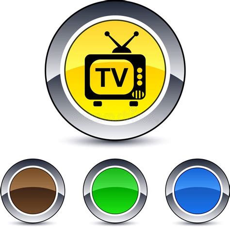 Símbolo Da Televisão De Definição Alta ícone Da HDTV Ilustração do