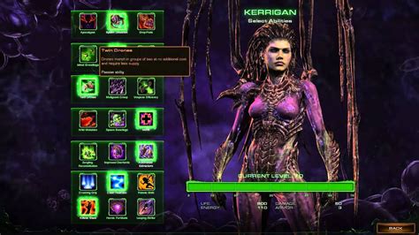 Starcraft 2 Kerrigan Ability List And Guide Heart Of The Swarm