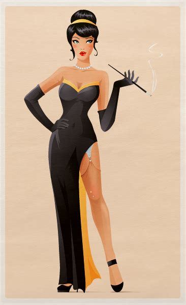 Pin Up Style Illustrations On Behance