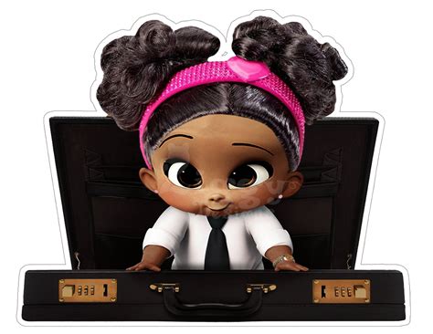 The Boss Baby Girl African American Large Centerpiece Baby Etsy Boss