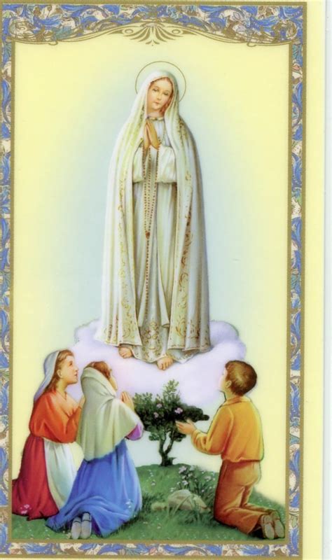 Our Lady Of Fatima 1 Holy Card Prayer Card Pack Of 25 Etsy Canada
