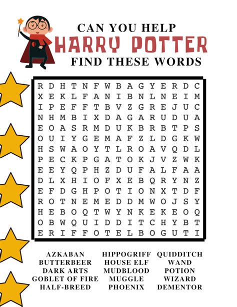 Harry Potter Worksheets Printable Harry Potter Grade 5 Free