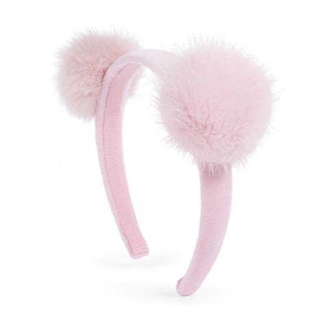Pink Pom Pom Headband Ubicaciondepersonascdmxgobmx