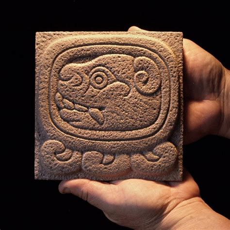 Mayan Jaguar Decorative Tile Etsy Mayan Glyphs Mayan Art Maya Art