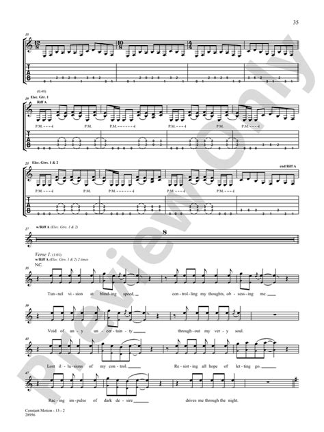 Constant Motion Guitar Dream Theater Digital Sheet Music Download