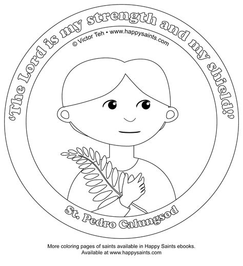 Free all saints' day coloring page downloadable pdf ever since i was a little girl, the saint have been very dear to me. Happy Saints: Coloring Pages of St. Pedro and St. Kateri!