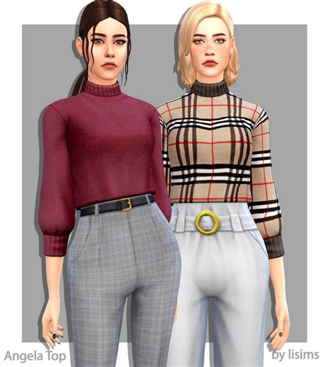 Lisims Maxis Match Sims 4 Mods Clothes Sims 4 Clothing