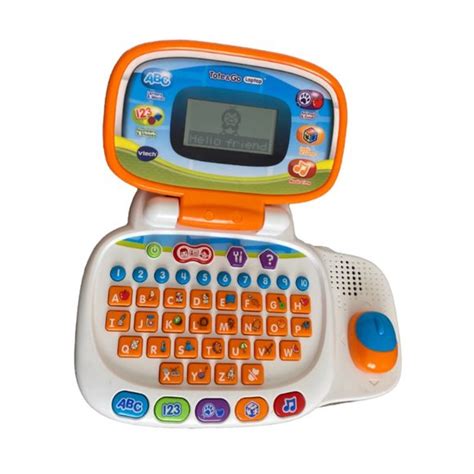 Toys Vtech Tote And Go Laptop Orange Ages 3 Batteries Included Animal