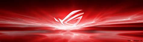 Asus Rog Republic Of Gamers Rog Classic Neon Red Logo 4k Wallpaper Images