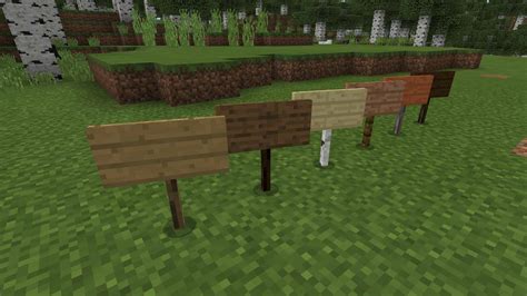 Minecraft Sign Colors Wood Types And Crafting Gamerheadquarters