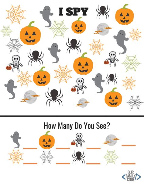 Free Printable Halloween Activity Worksheets Preschool Kindergarten