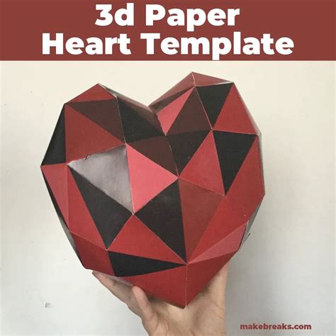 5easy 3d Papercraft Anatomical Heart Template Daryljules