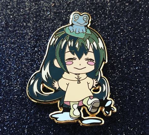 Tsuyu Asui Froppy Frog Hero Mha Bnha Enamel Pin Badge Etsy Anime