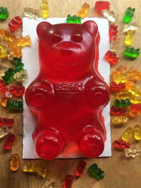 Giant Strawberry Gummy Bear By Southernmonroe On Etsy Gummies Gummy
