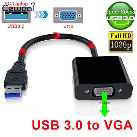 Usb 30 20 Vga Multi Display Converter Graphic Card Adapter External