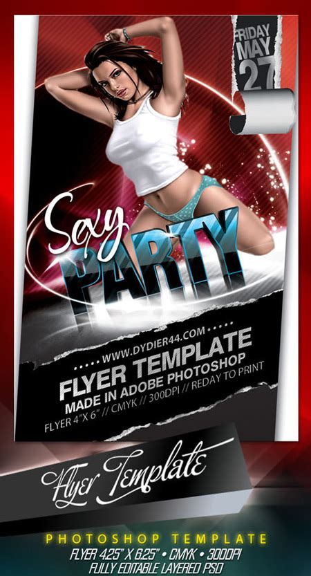 Quality Graphic Resources Graphicriver Sexy Party Flyer Template