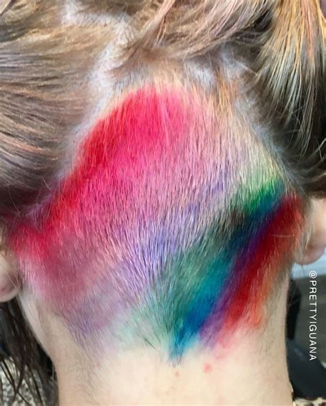 Rainbow Undercut At Oc Hair Lounge By Prettyiguana On Instagram Hair