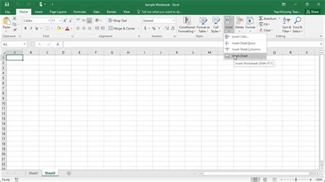 Excel Spreadsheet Instructions Within Inserting And Deleting Worksheets