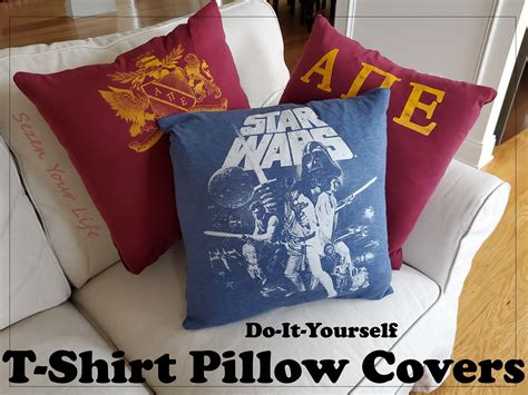 Diy T Shirt Pillow Covers Sezen