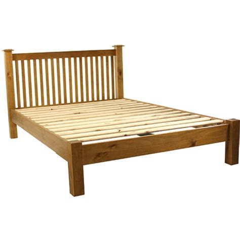 Julian Bowen Barcelona Double Pine Bed With Low Foot End Furniture123