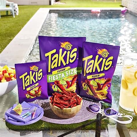 Takis Fuego Rolled Spicy Tortilla Chips Hot Chili Pepper Lime Flavored