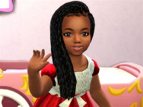 Box Braids Side For Toddler By Drteekaycee At Tsr Sims 4 Updates