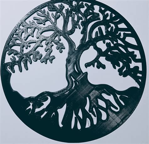 Yggdrasil The Tree Of Life 3d Printed Wall Decor Zen Decor Etsy