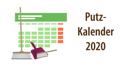 Open office writer 33.7 kb. Putzplan für 2020 als Excel-Vorlage oder PDF