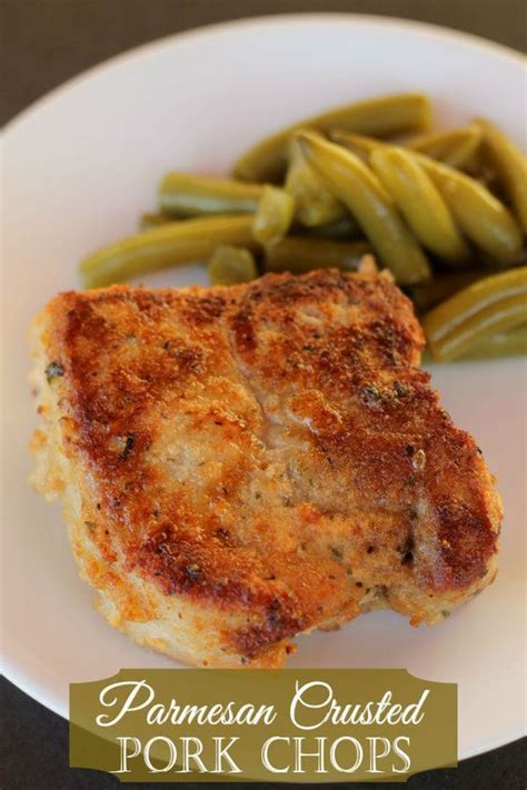 Scaloppine is the italian word to describe meat that has been pounded thin, dredged in flour and sautéed. Permesan #Baked #Pork #Chop | Parmesan crusted pork chops ...