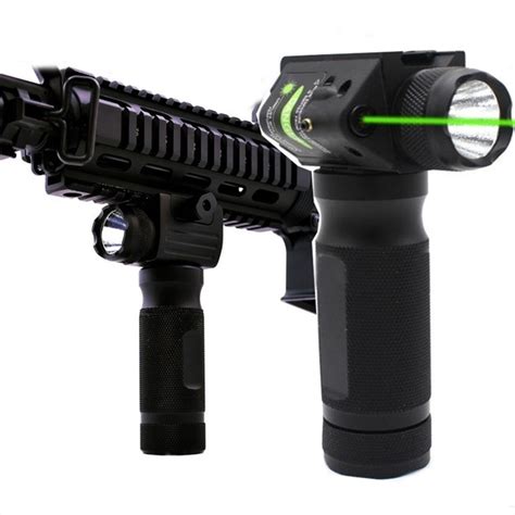 Combo Foregrip Led Flashlightandgreen Laser Sight 20mm For Rifle Guns Wish