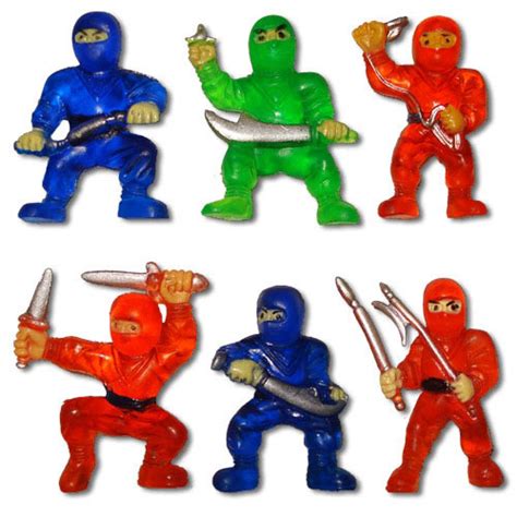 Rubber Ninja Toys Mini Ninja Warriors Ninja Action Figures