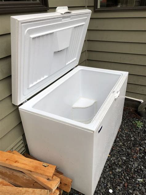 Salt is another ingredient that when added to water will keep it from freezing completely. Maytag chest freezer ice bath cold plunge for Sale in ...
