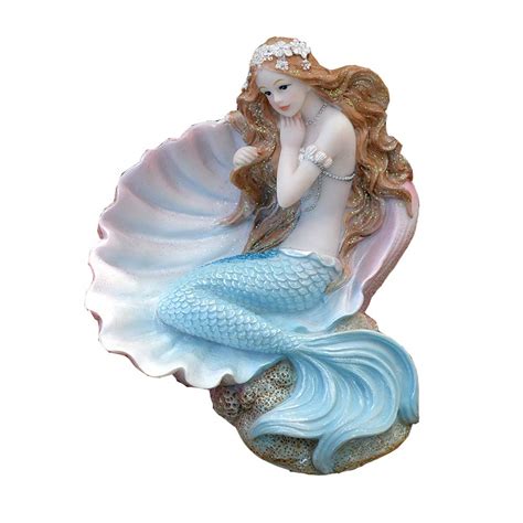 Rayberro Mermaid Figurinesresin Mediterranean Princess Statues