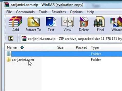 A new folder will be. Extract zip archive Files with WinRar - YouTube