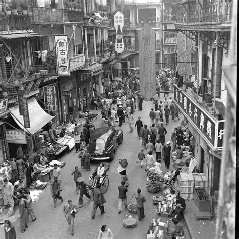 Hong Kongs Crowded Housing And Vibrant Street 1940 Canadian Architect