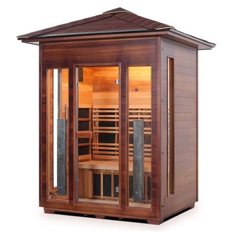 Enlighten Sauna Infrared And Dry Traditional Hybrid Diamond 3 Person