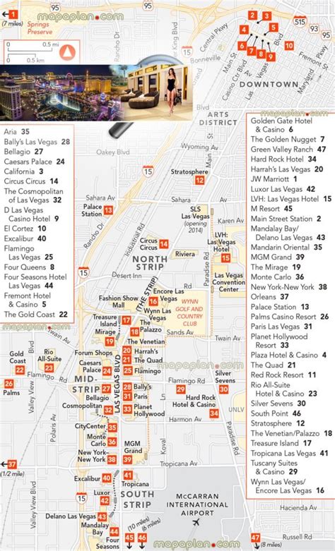Hotels Strip Las Vegas Map | 2018 World's Best Hotels